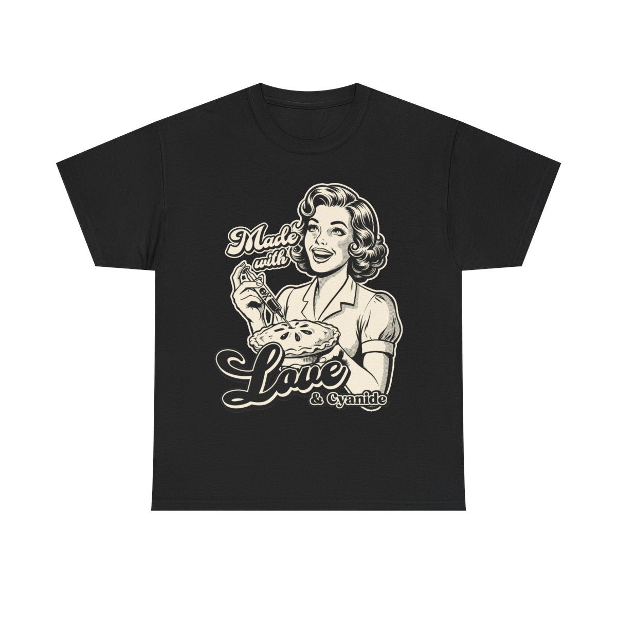 Retro 'Made With Love and Cyanide' Graphic Tee